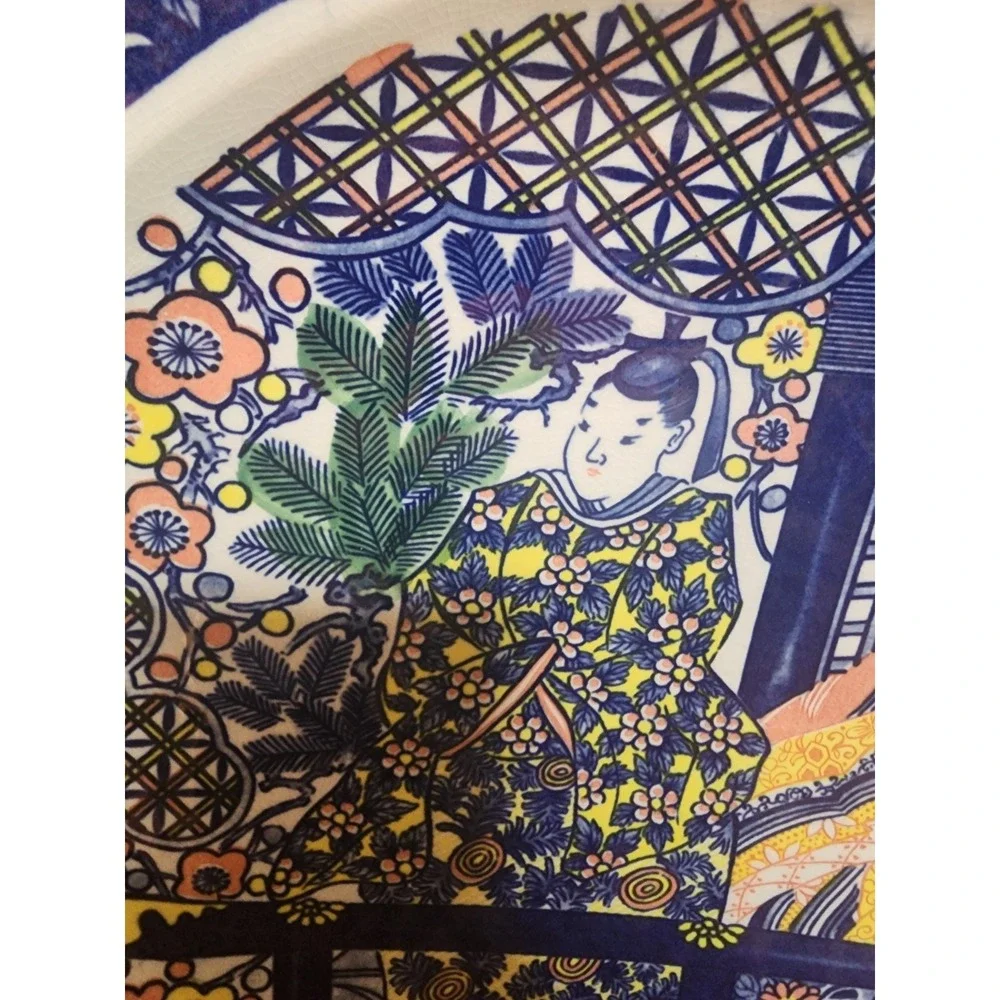 Vintage Japanese Geisha Decorative Hand Painted Large 16